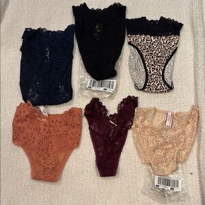 Bundle of 6 pair of Victoria’s Secret panties all NWT
